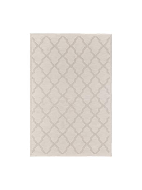 Vnitřní a venkovní koberec s macramé Heaven, 100 % polypropylen, Krémově bílá, se vzorem, Š 80 cm, D 150 cm (velikost XS)
