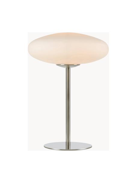 Tafellamp Locus, Lampenkap: glas, Crèmewit, zilverkleurig, Ø 29 x H 40 cm