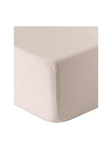 Flanelová elastická plachta Biba, Béžová, Š 90 x D 200 cm, V 25 cm