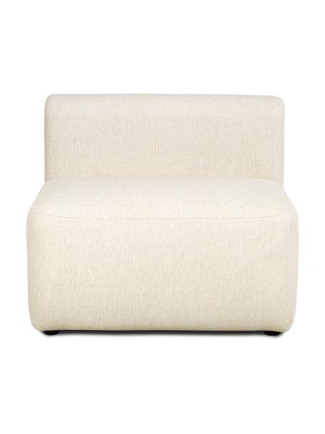 Módulo intermedio Sofia, Tapizado: 100% polipropileno Alta r, Tapizado: relleno de espuma, Estructura: madera de pino macizo, ag, Patas: plástico, Tejido blanco crema, An 86 x F 95 cm