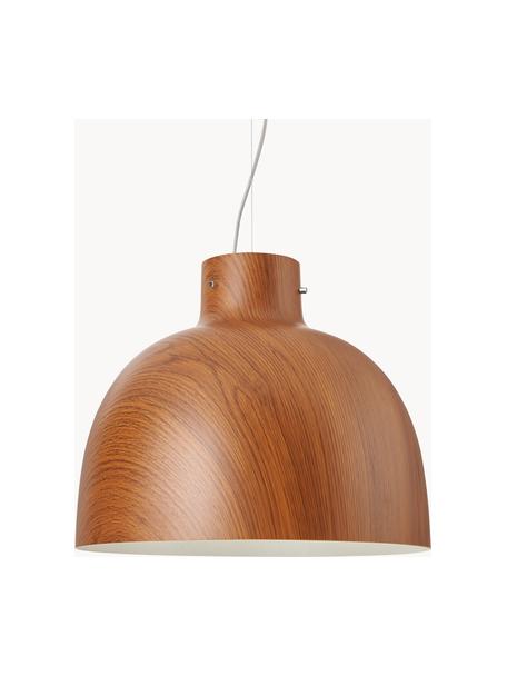 Lampa wisząca Bellissima, Tworzywo sztuczne, Ciemny brązowy, o wyglądzie drewna naturalnego, Ø 50 x W 41 cm