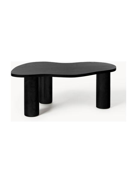 Table basse de forme organique en chêne Didi, Bois de chêne massif, laqué

Ce produit est fabriqué à partir de bois certifié FSC® issu d'une exploitation durable, Bois de chêne, noir laqué, larg. 90 x prof. 51 cm