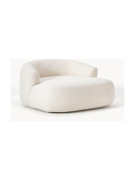 Fauteuil lounge Sofia, Tissu blanc crème, larg. 140 x prof. 140 cm