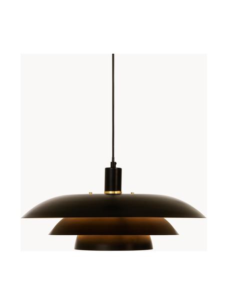 Závesná lampa Epsilion, Čierna, Ø 45 x V 21 cm