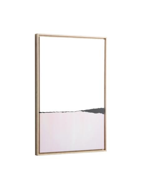 Zarámovaný digitální tisk Wrigley, Světle růžová, černá, Š 60 cm, V 90 cm