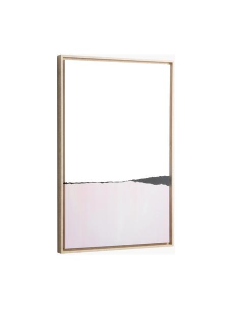 Oprawiony druk cyfrowy Wrigley, Jasny różowy, czarny, S 60 x W 90 cm