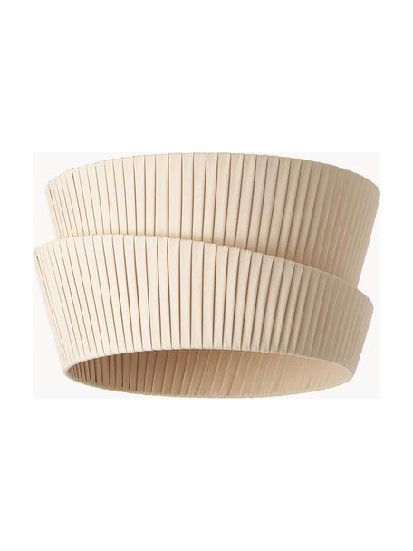Plafonnier avec abat-jour asymétrique Nyla, Beige, Ø 45 x haut. 28 cm