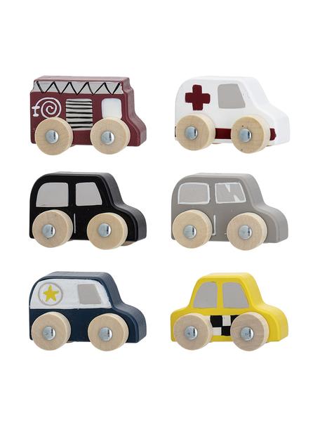 Komplet samochodzików Car, 6 szt., Płyta pilśniowa średniej gęstości (MDF), drewno lotosu, Wielobarwny, S 20 x W 23 cm