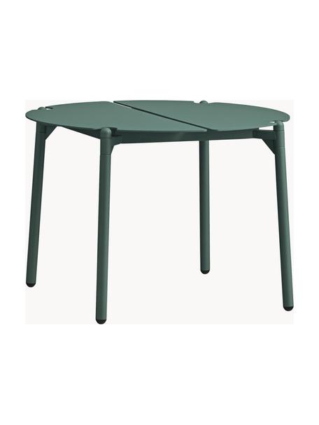 Ronde tuintafel Novo van metaal, Gecoat staal, Donkergroen, Ø 50 cm