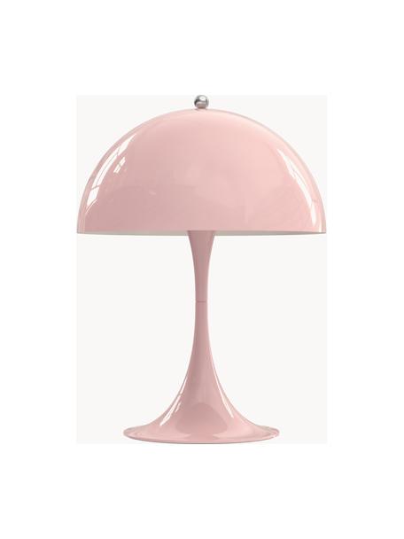 Lampa stołowa LED z funkcją przyciemniania Panthella, W 34 cm, Stelaż: aluminium powlekane, Jasnoróżowa stal, Ø 25 x 34 cm