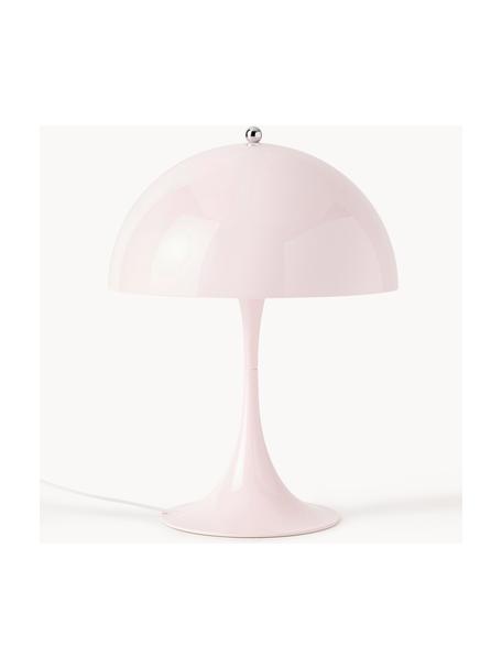 Lampada da tavolo a LED con luce regolabile e timer Panthella, alt. 34 cm, Paralume: acciaio rivestito, Struttura: alluminio rivestito, Acciaio rosa chiaro, Ø 25 x Alt. 34 cm