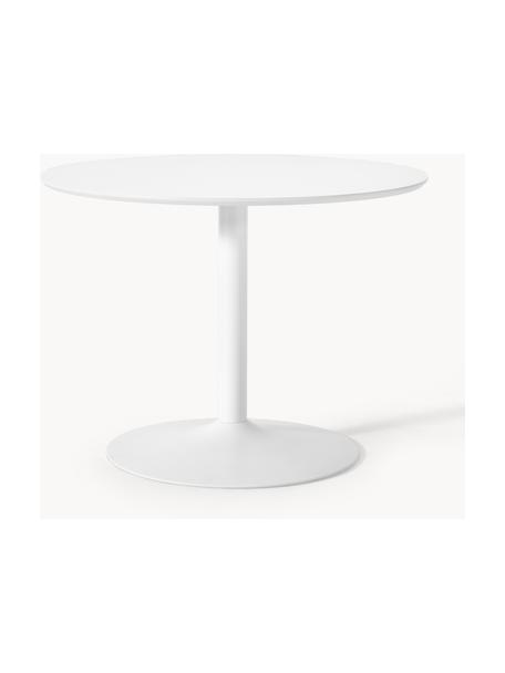 Runder Esstisch Menorca, in verschiedenen Größen, Tischplatte: High Pressure Laminat (HP, Weiß, Ø 100 cm