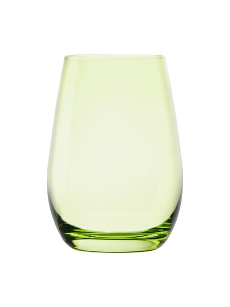 Szklanka Elements, 6 szt., Szkło, Jasny zielony, Ø 9 x W 12 cm, 465 ml