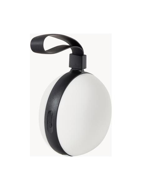 Mobiele dimbare outdoor tafellamp Bring To-Go 12, Lamp: kunststof, Wit, zwart, Ø 12 x H 26 cm