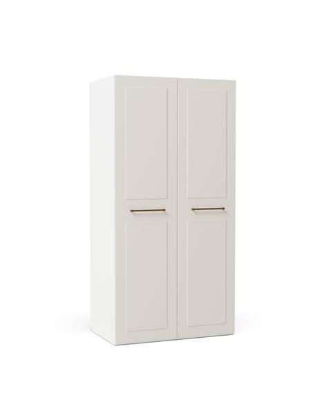 Armadio componibile con anta battente Charlotte, larg. 100 cm, in diverse varianti, Beige, Interno Basic, larg. 100 x alt. 200 cm
