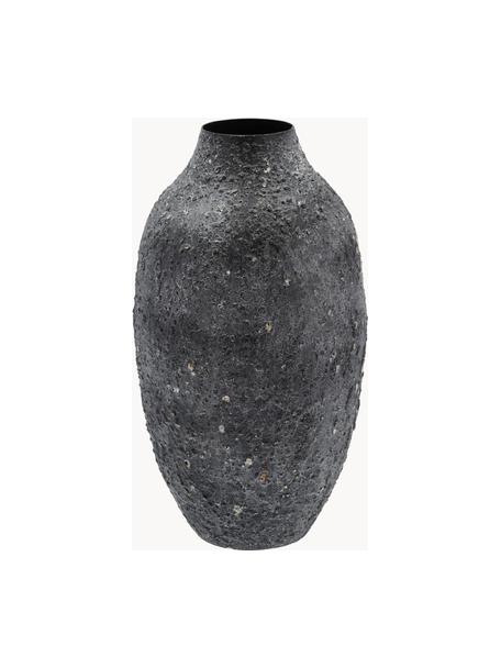 Vase Torden aus Eisen, Eisen, beschichtet, Schwarz, Ø 24 x H 43 cm