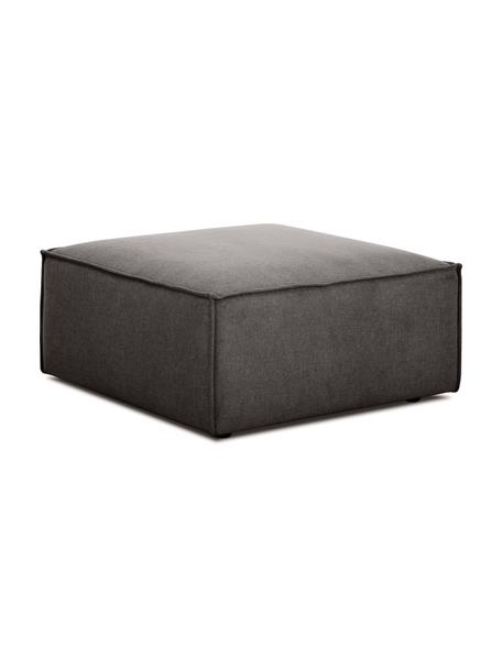 Pouf canapé Lennon, Tissu anthracite, larg. 88 x haut. 43 cm