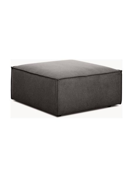 Pouf Lennon, Tissu anthracite, larg. 88 x prof. 88 cm