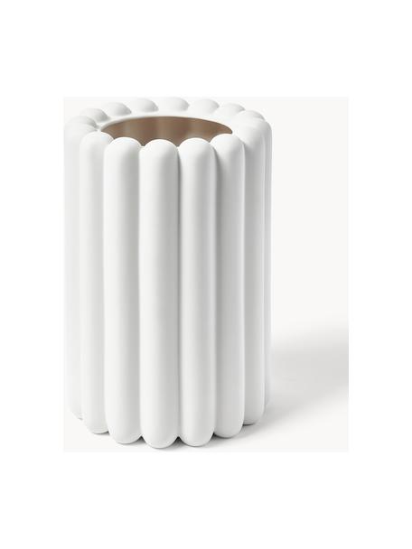 Cache-pot Mist, larg. 27 cm, Céramique, Luminaire : blanc, mat, Ø 19 x haut. 27 cm