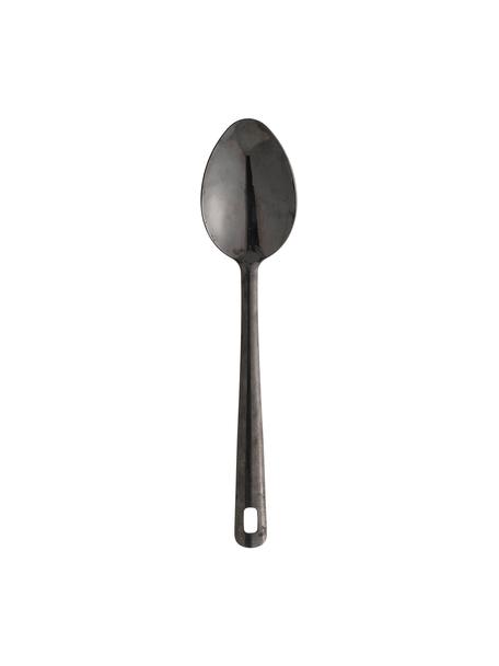 Cucchiaio da portata nero Elinor, Acciaio inossidabile, Nero, Lung. 32 cm