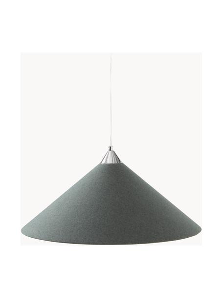 Veľká závesná lampa Piaf, Antracitová, Ø 60 x V 26 cm