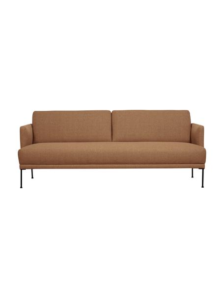 Sofa Fluente (3-Sitzer) mit Metall-Füssen, Bezug: 100% Polyester 35.000 Sch, Gestell: Massives Kiefernholz, FSC, Webstoff Nougat, B 196 x T 85 cm