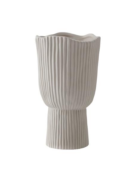 Grand vase en céramique Mushroom, Céramique, Blanc crème, Ø 14 x haut. 23 cm