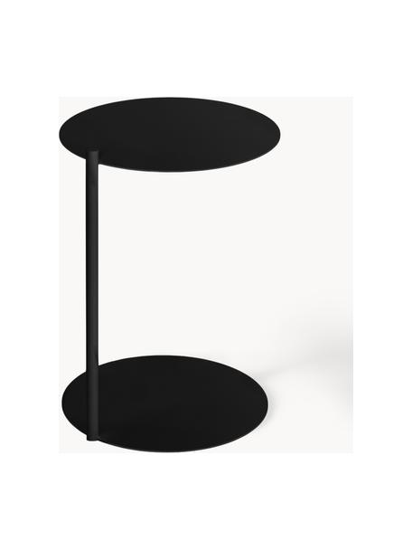 Kulatý odkládací stolek z kovu Ande, Ocel s práškovým nástřikem, Černá, Ø 40 cm, V 55 cm