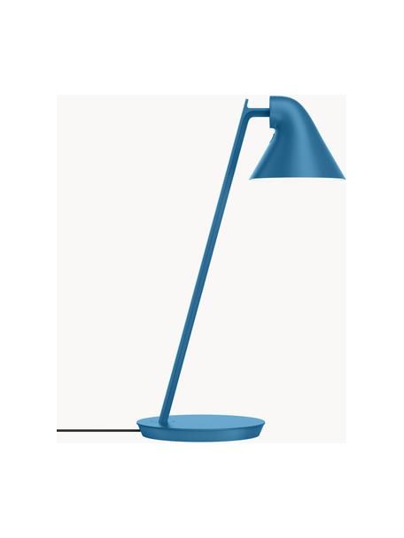 Dimmbare LED-Schreibtischlampe NJP, Lampenschirm: Aluminium, beschichtet, Graublau, Ø 16 x H 42 cm