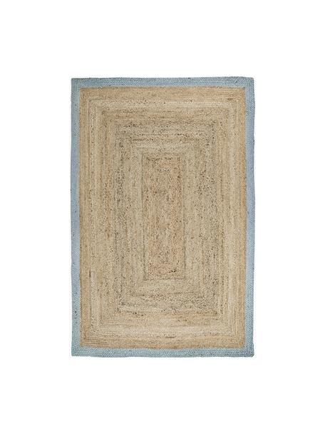 Tappeto in iuta fatto a mano Shanta, 100% iuta

Il materiale utilizzato in questo prodotto è stato testato per sostanze nocive e certificato secondo STANDARD 100 by OEKO-TEX® 16.HIN.79297 HOHENSTEIN HTTI.., Marrone, azzurro, Larg. 120 x Lung. 180 cm (taglia S)