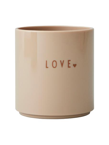 Kubek dla dzieci Mini Favourite, Tritan, wolne od BPA, BPS i EA, Beżowy (Love), Ø 7 x W 7 cm, 150 ml