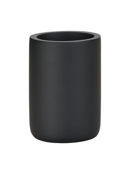 Vaso cepillo de dientes Archway, Poliresina, Negro, Ø 7 x Al 10 cm