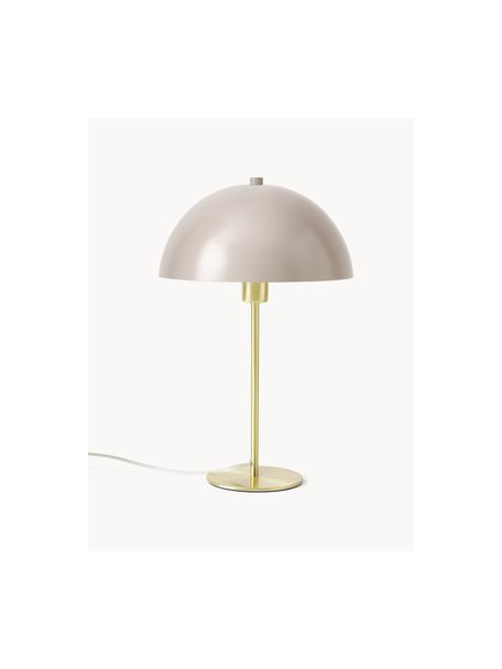 Lampada da tavolo Matilda, Paralume: metallo verniciato a polv, Beige, dorato, Ø 29 x Alt. 45 cm