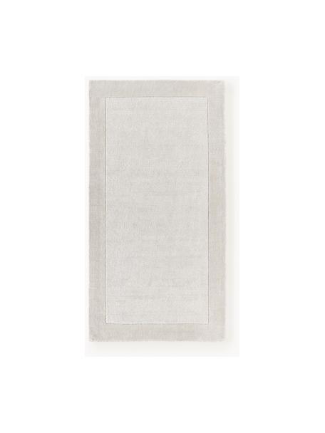 Trblietavý koberec Kari, 100% polyester s certifikátom GRS, Odtiene sivej, Š 80 x D 150 cm (veľkosť XS)