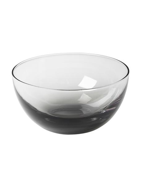 Mundgeblasene Schälchen Smoke, 2 Stück, Glas, Transparent, Rauchgrau, Ø 12 x H 6 cm