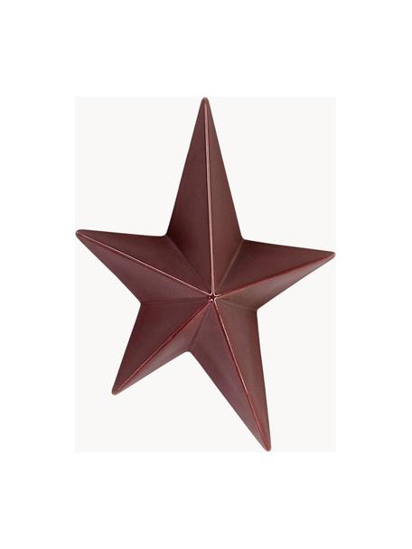 Décoration murale Star, Grès cérame, Prune, larg. 14 x haut. 18 cm