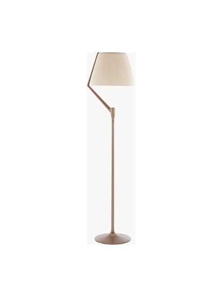 Grand lampadaire LED à intensité variable Angelo Stone, Blanc cassé, taupe avec finition en métal, haut. 173 cm