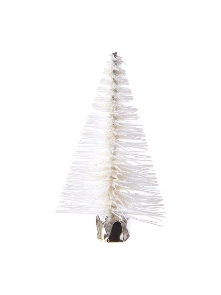 Adornos navideños con clip Whitoo, 6 uds., Metal, plástico, Blanco, Ø 4 x Al 9