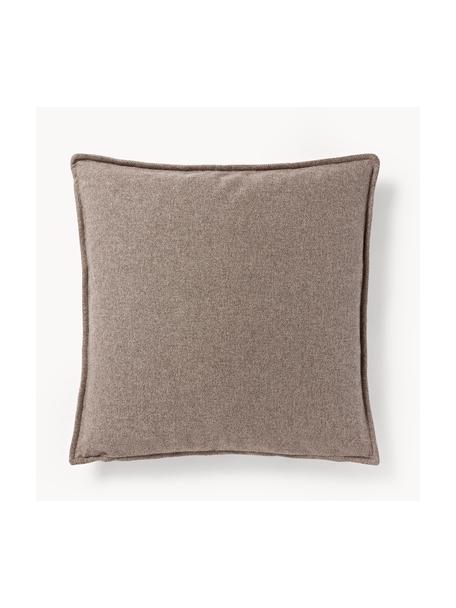 Bankkussen Lennon, Bekleding: 100% polyester, Geweven stof taupe, B 60 x L 60 cm