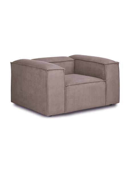Sessel Lennon aus Cord, Bezug: Cord (92% Polyester, 8% P, Gestell: Massives Kiefernholz, FSC, Beine: Kunststoff, Cord Braun, B 130 x T 101 cm