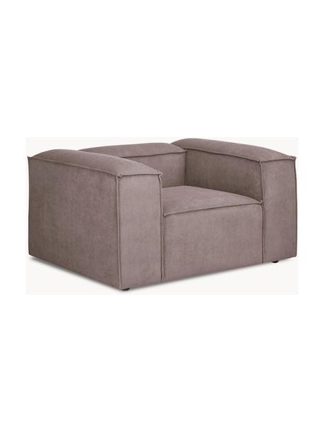 Fauteuil Lennon van corduroy, Bekleding: corduroy (92% polyester, , Frame: massief grenenhout, multi, Poten: kunststof Dit product is , Corduroy taupe, B 130 x H 101 cm