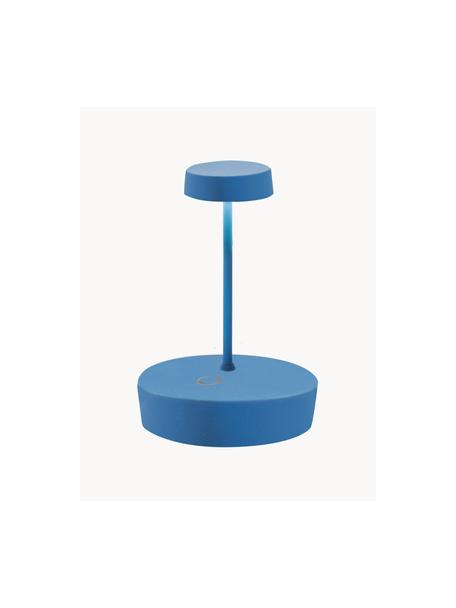 Přenosná stmívatelná stolní LED lampa Swap Mini, Modrá, Ø 10 cm, V 15 cm