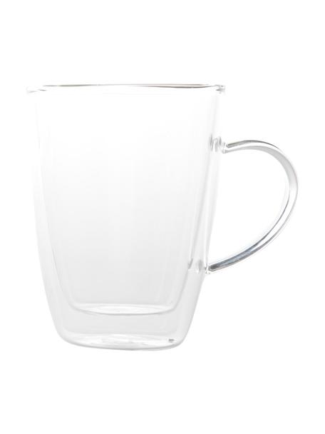 Doppelwandiges Teeglas Isolate, 2 Stück, Borosilikatglas, Transparent, Ø 9 x H 12 cm, 320 ml