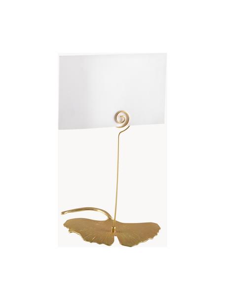 Marque-places Ginkgo, 4 pièces, Métal, Couleur dorée, larg. 9 x haut. 13 cm