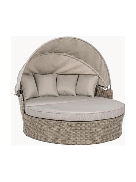 Zon-eiland Siesta, verstelbaar, Frame: gepoedercoat aluminium, Taupe, B 168 x H 145 cm