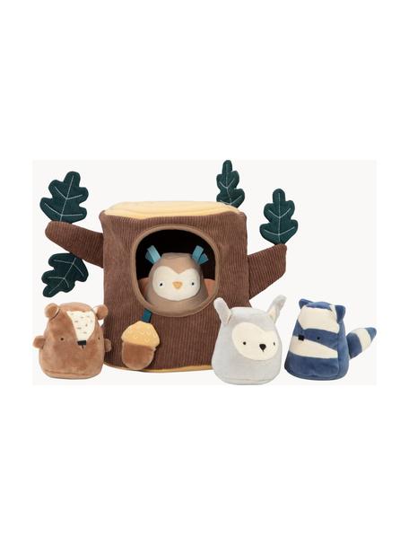 Aktivitätsspielzeug Hide & Seek, 5er-Set, Braun, Bunt, B 22 x H 20 cm