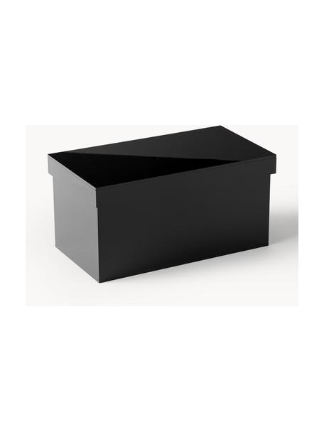 Caja Jamie, Plexiglas, Negro brillante, An 20 x F 11 cm