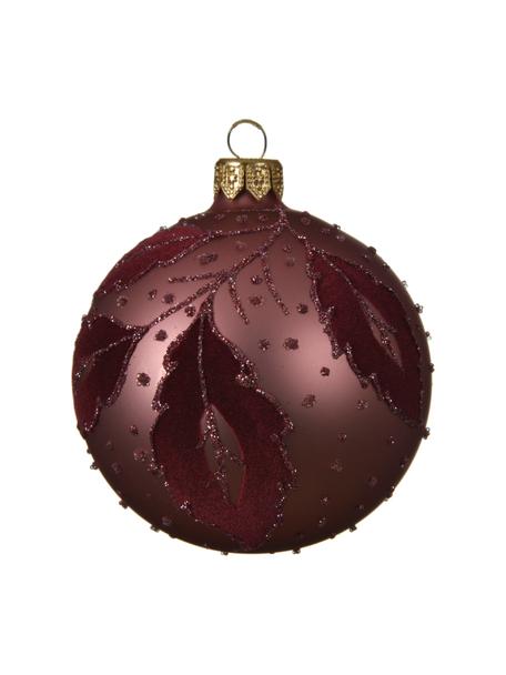 Kerstballen Violetta Ø 8 cm, 6 stuks, Lila, Ø 8 cm