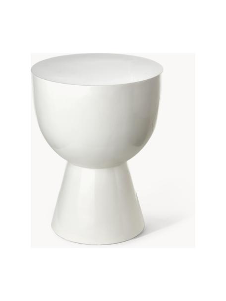 Table d'appoint ronde Tam Tam, Plastique, laqué, Blanc, Ø 36 x haut. 46 cm