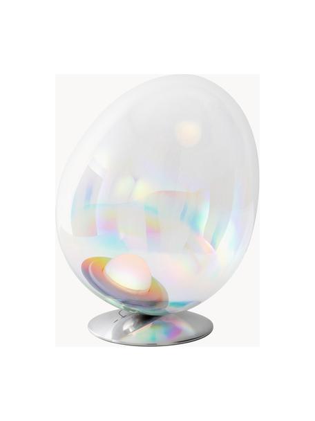 Lampe à poser LED soufflée bouche Stellar Nebula, intensité lumineuse variable, Transparent, argenté, Ø 30 x haut. 37 cm